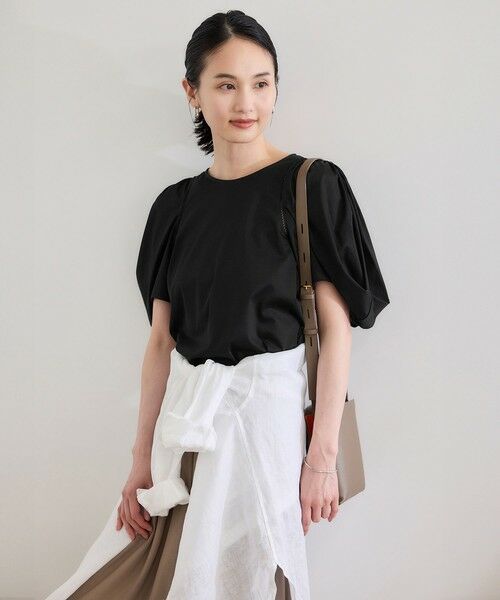 ROPE' / ロペ Tシャツ | 【洗える】クリア天竺ボリュームスリーブプルオーバー【お仕事・通勤対応】 | 詳細12