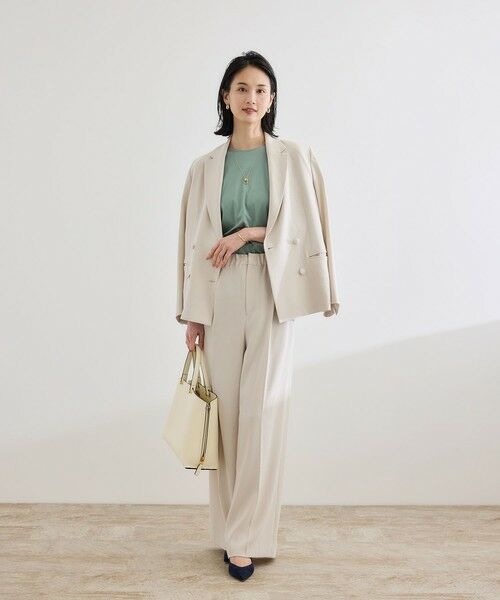 ROPE' / ロペ Tシャツ | 【洗える】クリア天竺ボリュームスリーブプルオーバー【お仕事・通勤対応】 | 詳細14