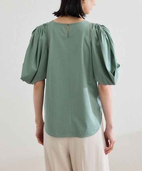 ROPE' / ロペ Tシャツ | 【洗える】クリア天竺ボリュームスリーブプルオーバー【お仕事・通勤対応】 | 詳細18