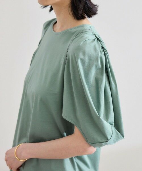 ROPE' / ロペ Tシャツ | 【洗える】クリア天竺ボリュームスリーブプルオーバー【お仕事・通勤対応】 | 詳細21