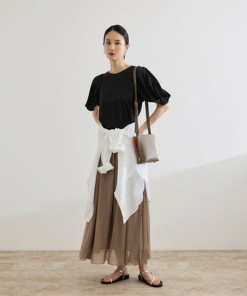 ROPE' / ロペ Tシャツ | 【洗える】クリア天竺ボリュームスリーブプルオーバー【お仕事・通勤対応】 | 詳細7