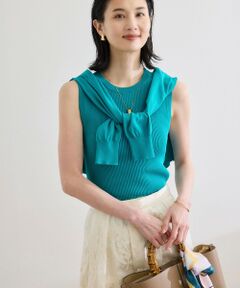 ROPE' / ロペ ニット・セーター | 【洗える】オーガニックコットンリブスリーブレスニット