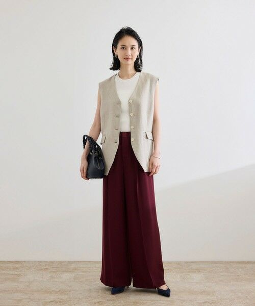 ROPE' / ロペ ニット・セーター | 【洗える】オーガニックコットンリブスリーブレスニット | 詳細10