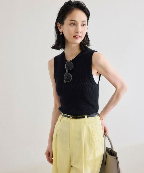 ROPE' / ロペ ニット・セーター | 【洗える】オーガニックコットンリブスリーブレスニット | 詳細11