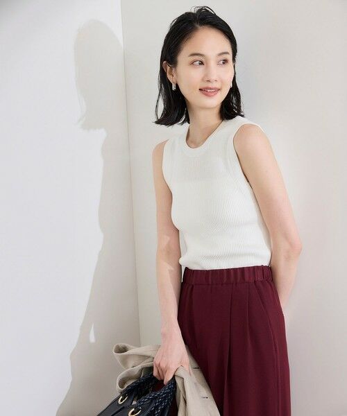 ROPE' / ロペ ニット・セーター | 【洗える】オーガニックコットンリブスリーブレスニット | 詳細2