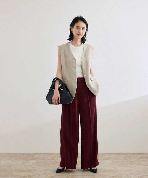 ROPE' / ロペ ニット・セーター | 【洗える】オーガニックコットンリブスリーブレスニット | 詳細3