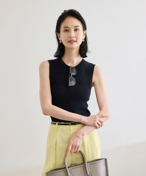 ROPE' / ロペ ニット・セーター | 【洗える】オーガニックコットンリブスリーブレスニット | 詳細6