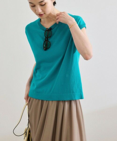 ROPE' / ロペ ニット・セーター | 【洗える】オーガニックコットンハイゲージフレンチスリーブニット | 詳細10