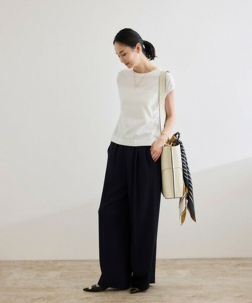 ROPE' / ロペ ニット・セーター | 【洗える】オーガニックコットンハイゲージフレンチスリーブニット | 詳細15