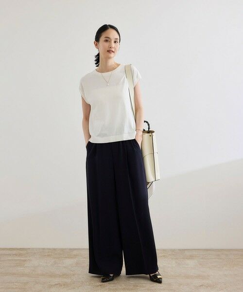 ROPE' / ロペ ニット・セーター | 【洗える】オーガニックコットンハイゲージフレンチスリーブニット | 詳細16