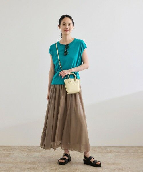 ROPE' / ロペ ニット・セーター | 【洗える】オーガニックコットンハイゲージフレンチスリーブニット | 詳細3