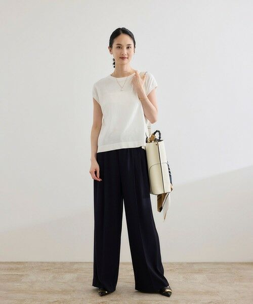 ROPE' / ロペ ニット・セーター | 【洗える】オーガニックコットンハイゲージフレンチスリーブニット | 詳細6