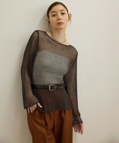 ROPE' / ロペ その他トップス | ラメコードメッシュプルオーバー/洗える