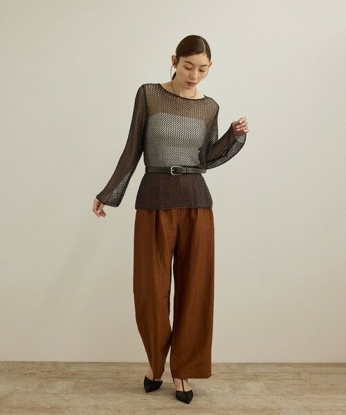 ROPE' / ロペ その他トップス | ラメコードメッシュプルオーバー/洗える | 詳細1