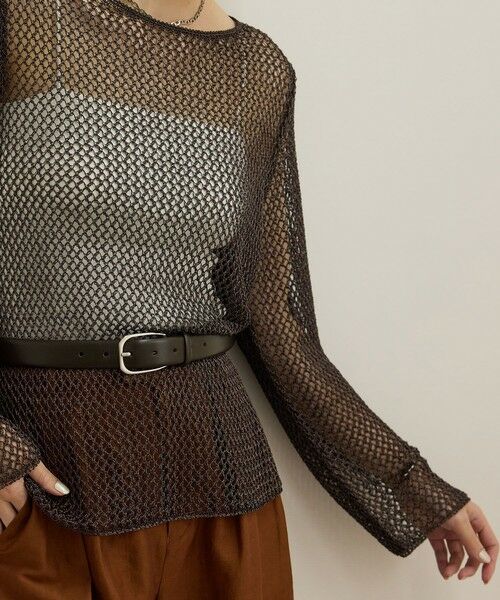 ROPE' / ロペ その他トップス | ラメコードメッシュプルオーバー/洗える | 詳細11
