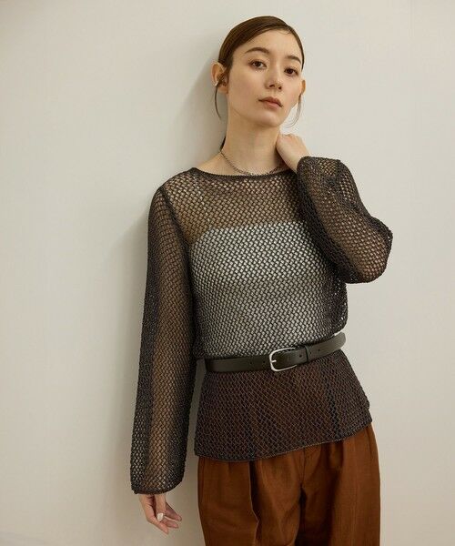 ROPE' / ロペ その他トップス | ラメコードメッシュプルオーバー/洗える | 詳細13