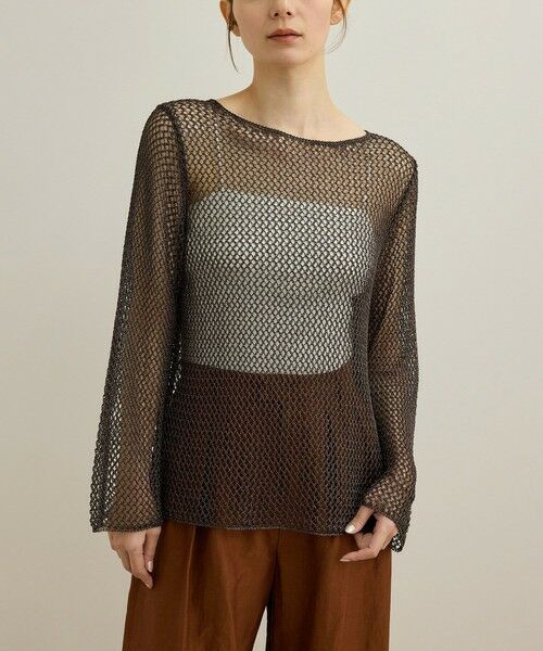 ROPE' / ロペ その他トップス | ラメコードメッシュプルオーバー/洗える | 詳細15