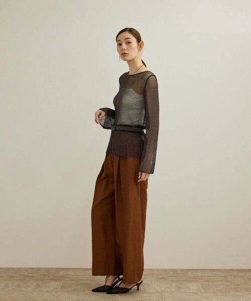 ROPE' / ロペ その他トップス | ラメコードメッシュプルオーバー/洗える | 詳細2