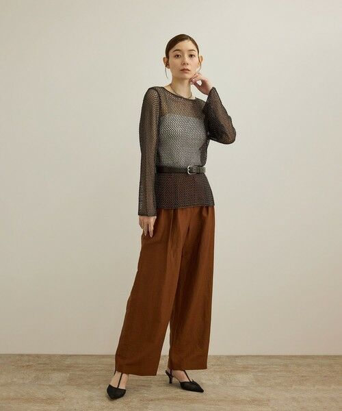 ROPE' / ロペ その他トップス | ラメコードメッシュプルオーバー/洗える | 詳細3