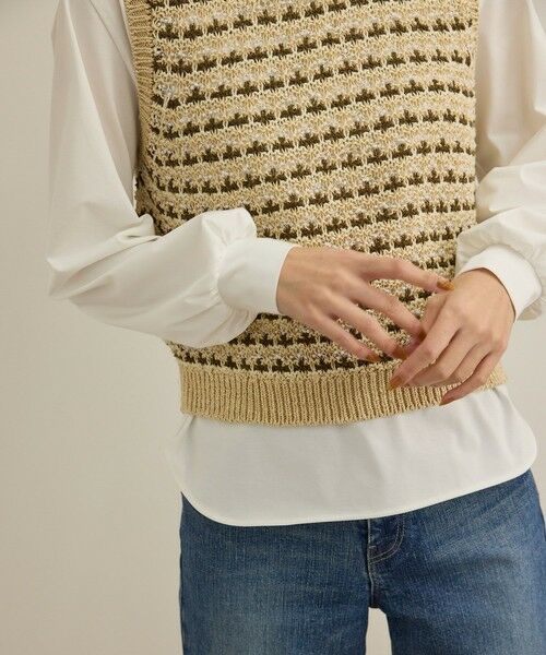 ROPE' / ロペ Tシャツ | 【洗える】布帛コンビシャツカットソー | 詳細4