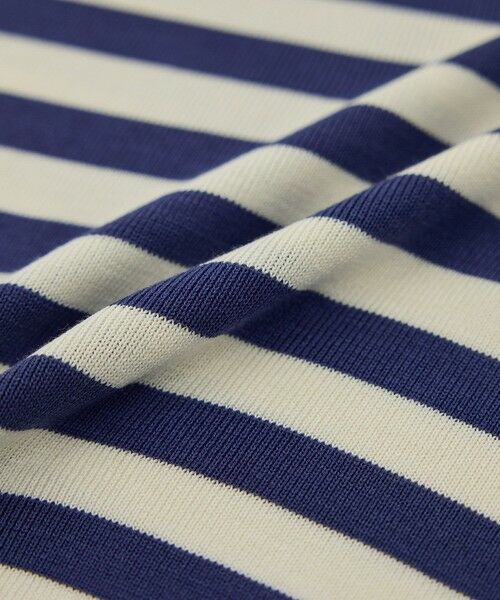 ROPE' / ロペ Tシャツ | 【洗える】ウォッシャブルシルク 総針ボーダープルオーバー | 詳細18