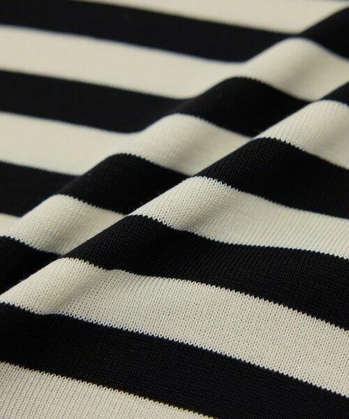ROPE' / ロペ Tシャツ | 【洗える】ウォッシャブルシルク 総針ボーダープルオーバー | 詳細19