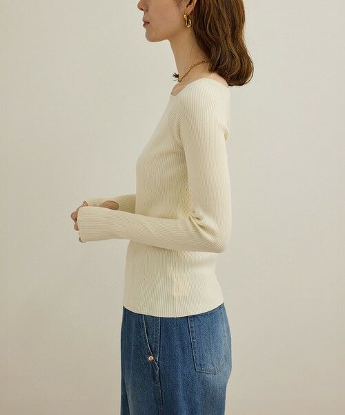 ROPE' / ロペ ニット・セーター | 【洗える】ワイドリブスクエアネックニット | 詳細17