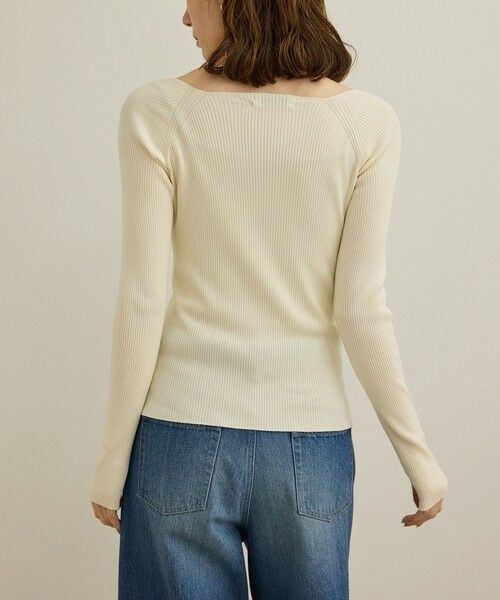 ROPE' / ロペ ニット・セーター | 【洗える】ワイドリブスクエアネックニット | 詳細18