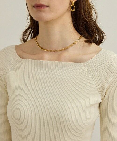 ROPE' / ロペ ニット・セーター | 【洗える】ワイドリブスクエアネックニット | 詳細19