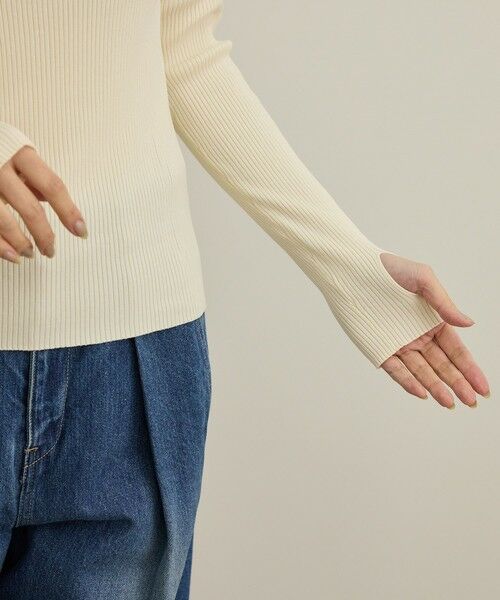 ROPE' / ロペ ニット・セーター | 【洗える】ワイドリブスクエアネックニット | 詳細20