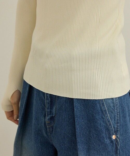 ROPE' / ロペ ニット・セーター | 【洗える】ワイドリブスクエアネックニット | 詳細21