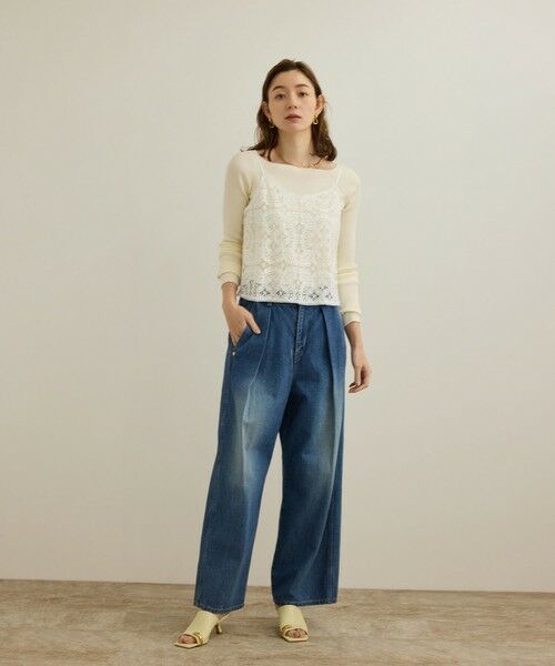 ROPE' / ロペ ニット・セーター | 【洗える】ワイドリブスクエアネックニット | 詳細3