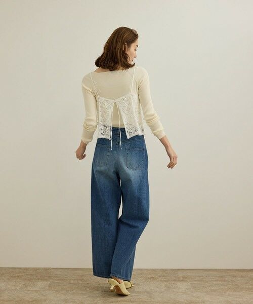 ROPE' / ロペ ニット・セーター | 【洗える】ワイドリブスクエアネックニット | 詳細4