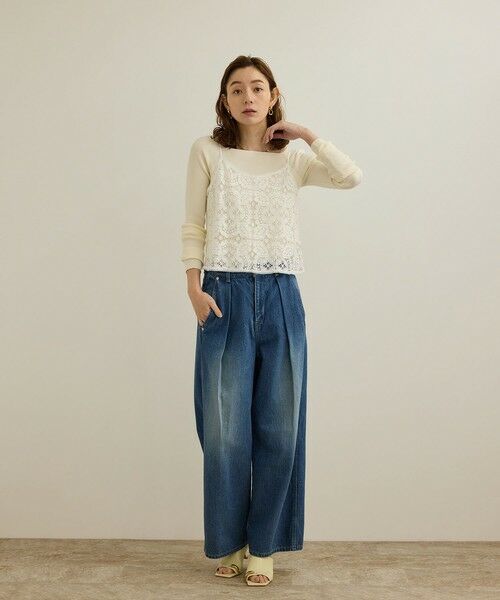 ROPE' / ロペ ニット・セーター | 【洗える】ワイドリブスクエアネックニット | 詳細5