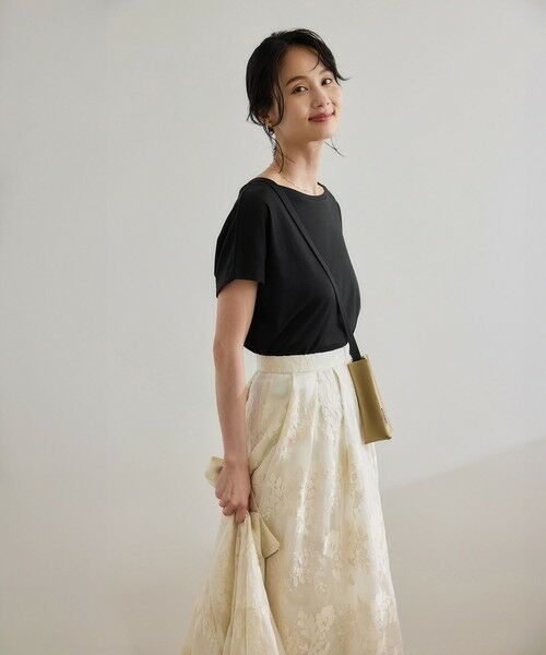 ROPE' / ロペ Tシャツ | 【洗える】スーピマコットン アームレットＴシャツ | 詳細13