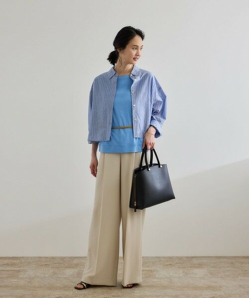 ROPE' / ロペ Tシャツ | 【洗える】スーピマコットン アームレットＴシャツ | 詳細16