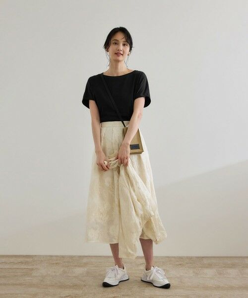 ROPE' / ロペ Tシャツ | 【洗える】スーピマコットン アームレットＴシャツ | 詳細3