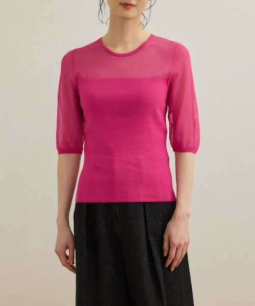 ROPE' / ロペ ニット・セーター | シアーリブニット/洗える | 詳細11