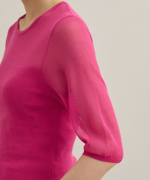 ROPE' / ロペ ニット・セーター | シアーリブニット/洗える | 詳細15