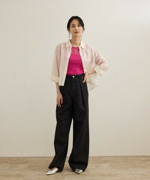 ROPE' / ロペ ニット・セーター | シアーリブニット/洗える | 詳細6