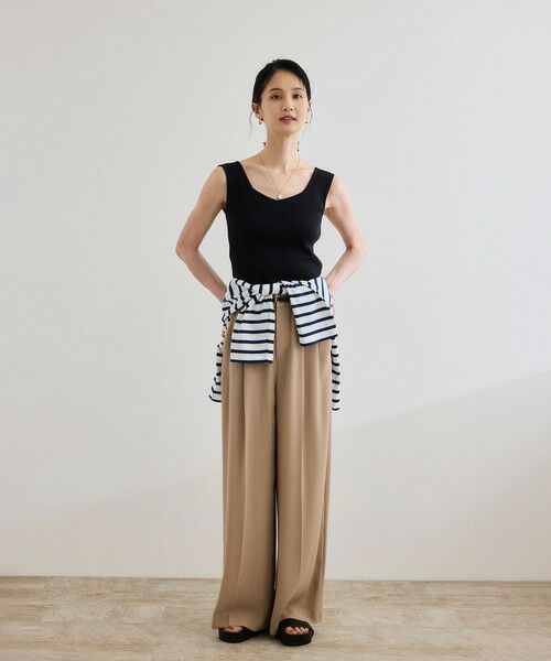 ROPE' / ロペ ニット・セーター | テレコスリーブレスニットプルオーバー/洗える | 詳細14