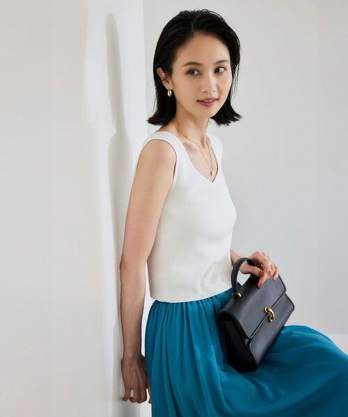 ROPE' / ロペ ニット・セーター | テレコスリーブレスニットプルオーバー/洗える | 詳細3