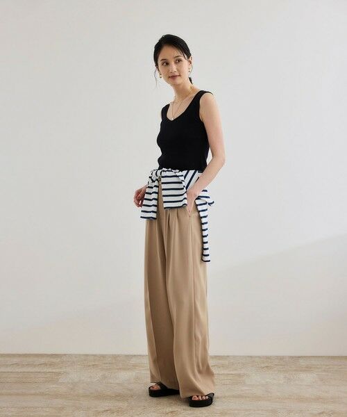 ROPE' / ロペ ニット・セーター | テレコスリーブレスニットプルオーバー/洗える | 詳細5