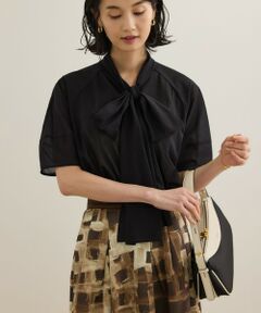 ROPE' / ロペ Tシャツ | 【洗える】シアートリコットボウタイブラウス