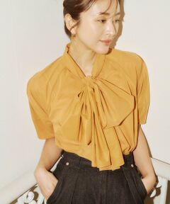 ROPE' / ロペ Tシャツ | 【洗える】シアートリコットボウタイブラウス