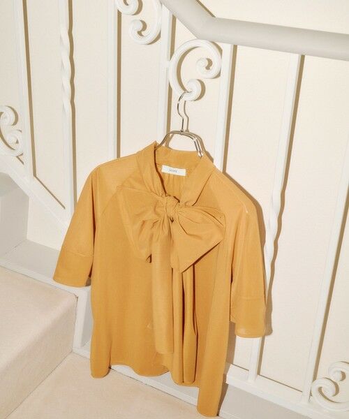 ROPE' / ロペ Tシャツ | 【洗える】シアートリコットボウタイブラウス | 詳細1