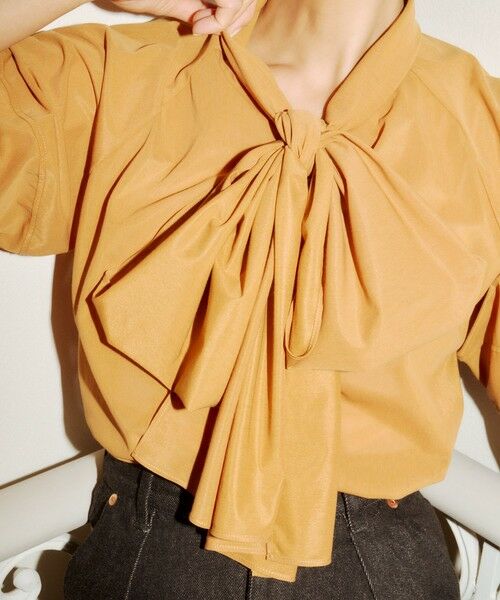 ROPE' / ロペ Tシャツ | 【洗える】シアートリコットボウタイブラウス | 詳細2