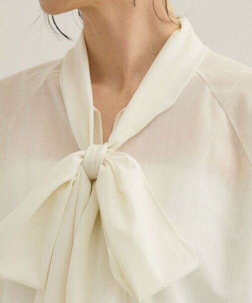 ROPE' / ロペ Tシャツ | 【洗える】シアートリコットボウタイブラウス | 詳細20