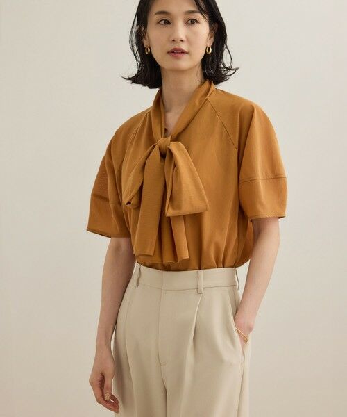 ROPE' / ロペ Tシャツ | 【洗える】シアートリコットボウタイブラウス | 詳細4