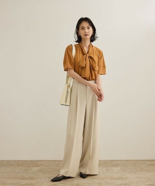 ROPE' / ロペ Tシャツ | 【洗える】シアートリコットボウタイブラウス | 詳細5